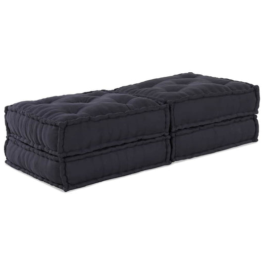 Modulares Sofa 2 pcs Anthrazit 70 x 70 x 36 cm Stoff