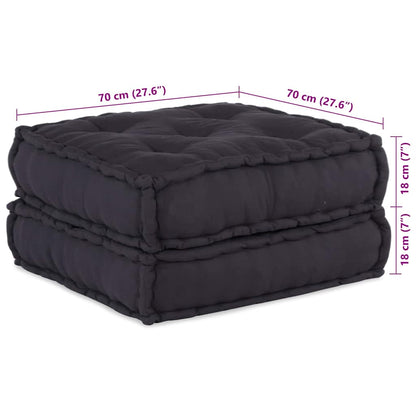Modulares Sofa 2 pcs Anthrazit 70 x 70 x 36 cm Stoff