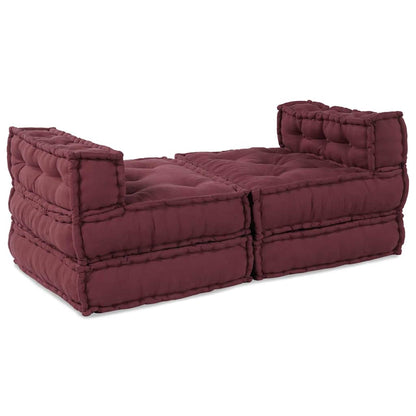 Modulares Sofa 4 pcs Kastanienbraun 70 x 70 x 56 cm Stoff