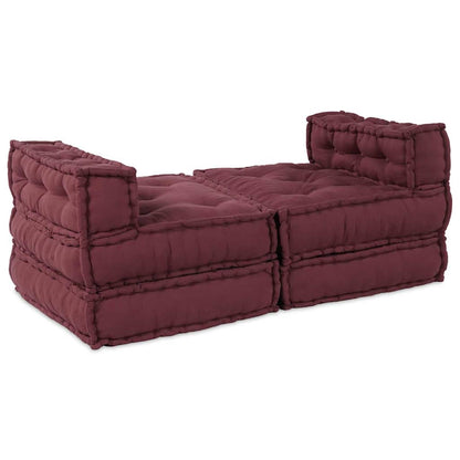 Modulares Sofa 4 pcs Kastanienbraun 70 x 70 x 56 cm Stoff
