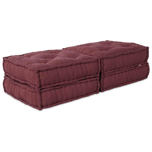 Modulares Sofa 2 pcs Kastanienbraun 70 x 70 x 36 cm Stoff