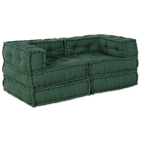 Modulares Sofa 2 pcs Grün 70 x 70 x 56 cm Stoff