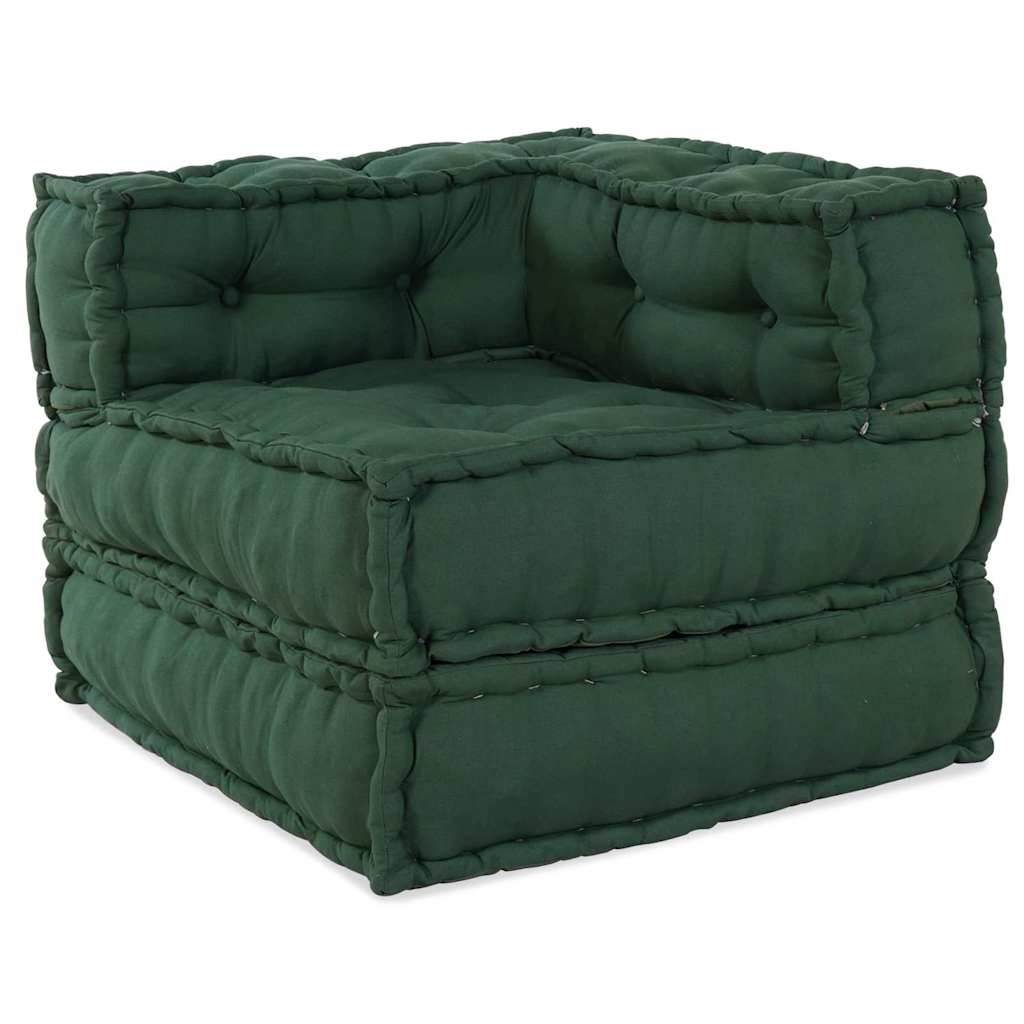 Modulares Sofa 3 pcs Grün 70 x 70 x 56 cm Stoff