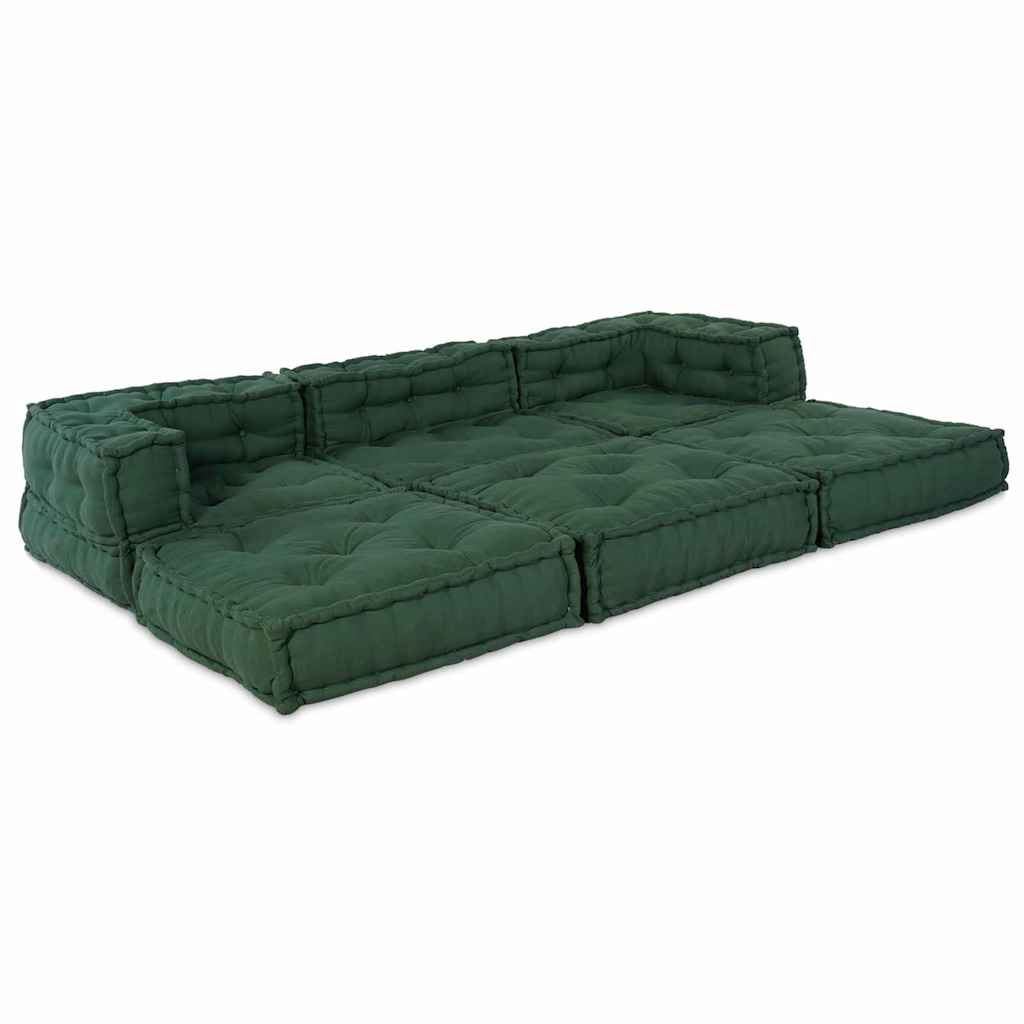 Modulares Sofa 3 pcs Grün 70 x 70 x 56 cm Stoff