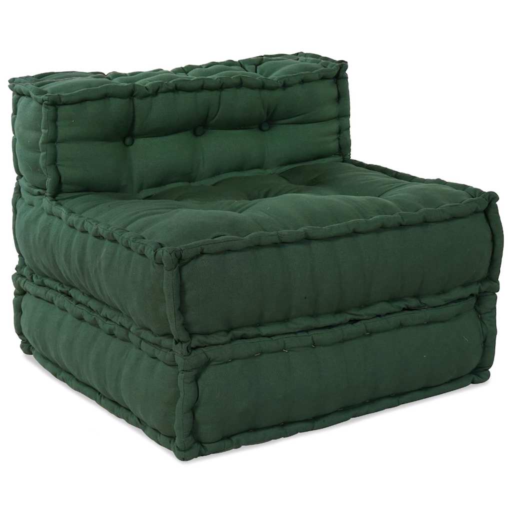 Modulares Sofa 3 pcs Grün 70 x 70 x 56 cm Stoff