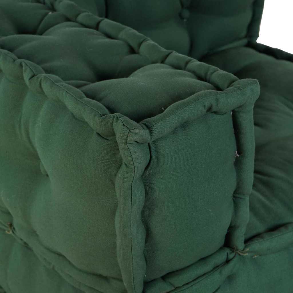 Modulares Sofa 4 pcs Grün 70 x 70 x 56 cm Stoff