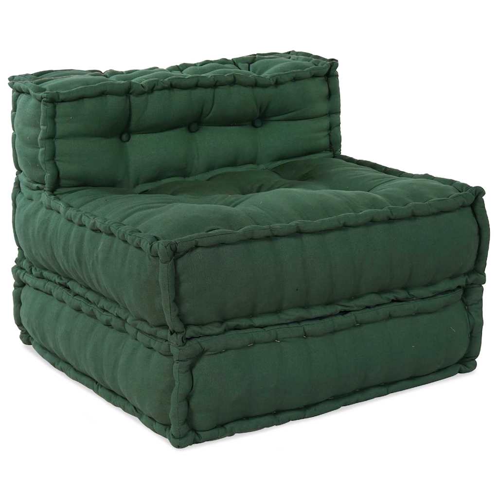 Modulares Sofa 4 pcs Grün 70 x 70 x 56 cm Stoff