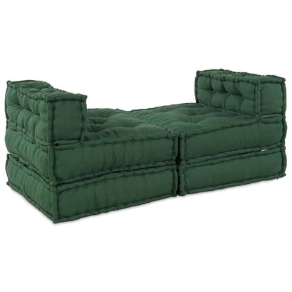 Modulares Sofa 4 pcs Grün 70 x 70 x 56 cm Stoff