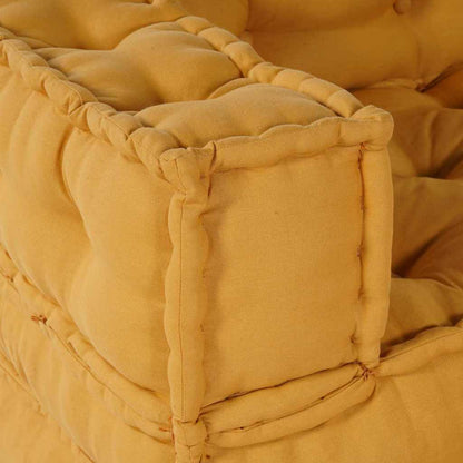 Modulares Sofa 2 pcs Gelb 70 x 70 x 56 cm Stoff