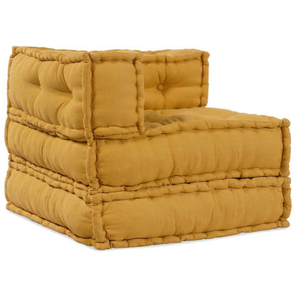 Modulares Sofa 2 pcs Gelb 70 x 70 x 56 cm Stoff
