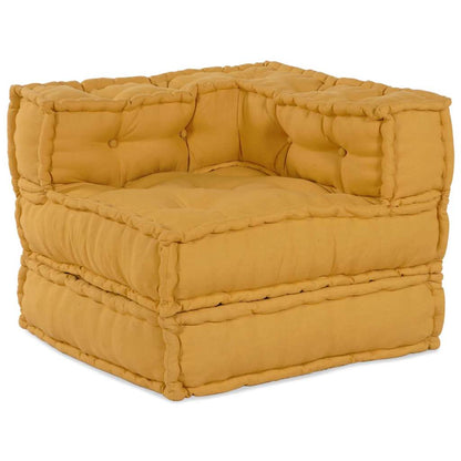 Modulares Sofa 4 pcs Gelb 70 x 70 x 56 cm Stoff