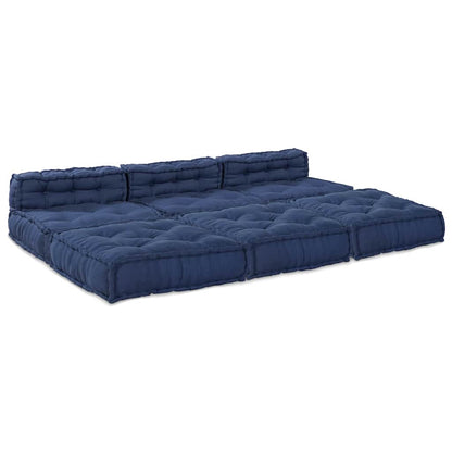 Modulares Sofa 4 pcs Indigo 70 x 70 x 56 cm Stoff