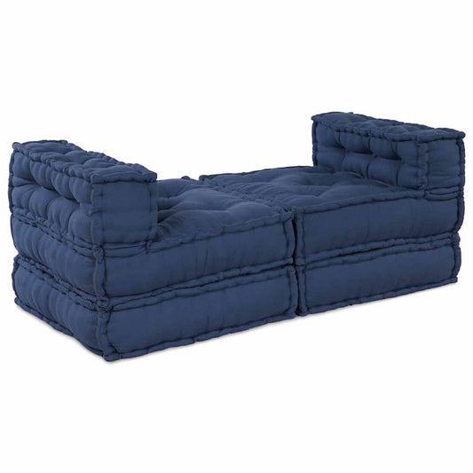 Modulares Sofa 4 pcs Indigo 70 x 70 x 56 cm Stoff
