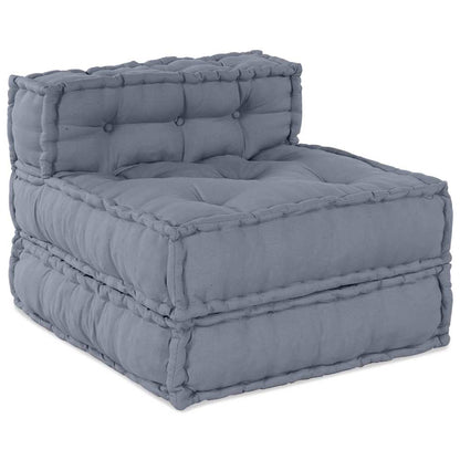 Modulares Sofa 4 pcs Grau 70 x 70 x 56 cm Stoff