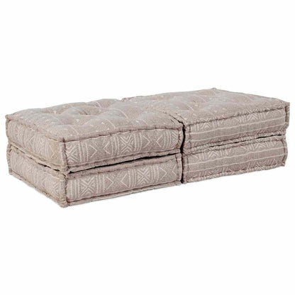 Modulares Sofa 2 pcs Hellbraun 70 x 70 x 36 cm Stoff