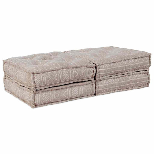 Modulares Sofa 2 pcs Hellbraun 70 x 70 x 36 cm Stoff