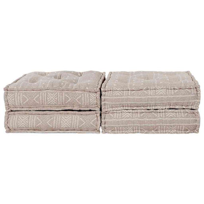 Modulares Sofa 2 pcs Hellbraun 70 x 70 x 36 cm Stoff