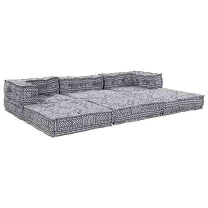 Modulares Sofa Geometrisch 3 pcs Hellgrau 70 x 70 x 56 cm Stoff