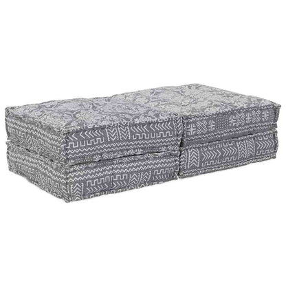 Modulares Sofa Geometrisch 2 pcs Hellgrau 70 x 70 x 36 cm Stoff