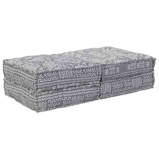 Modulares Sofa Geometrisch 2 pcs Hellgrau 70 x 70 x 36 cm Stoff