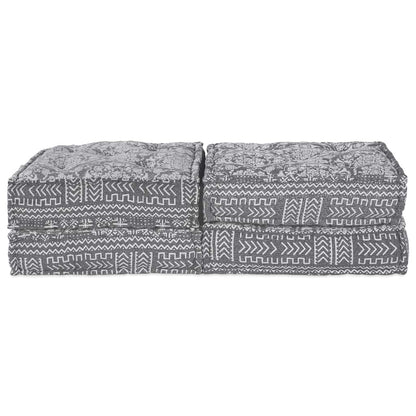 Modulares Sofa Geometrisch 2 pcs Hellgrau 70 x 70 x 36 cm Stoff