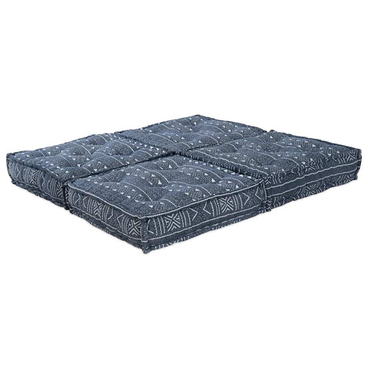Modulares Sofa Geometrisch 2 pcs Indigo 70 x 70 x 36 cm Stoff