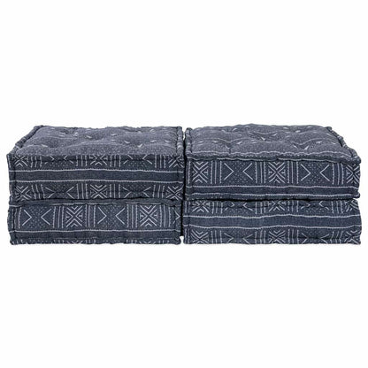 Modulares Sofa Geometrisch 2 pcs Indigo 70 x 70 x 36 cm Stoff