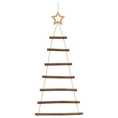Hängende Weihnachtsbäume mit Spitzensternen 2 Stk. 42x90 cm Naturzweig