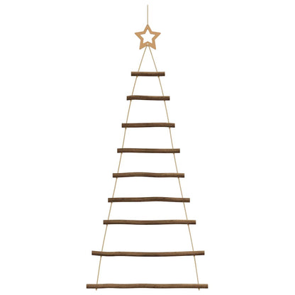 Hängende Weihnachtsbäume mit Spitzensternen 2 Stk. 55x120 cm Naturzweig