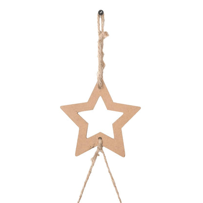 Hängender Weihnachtsbaum mit Sternspitze 74x150 cm Naturzweig
