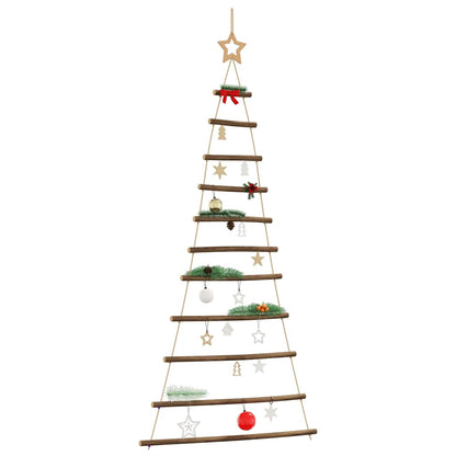 Hängender Weihnachtsbaum mit Sternspitze 74x150 cm Naturzweig