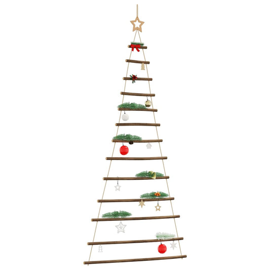 Hängender Weihnachtsbaum mit Sternspitze 86x180 cm Naturzweig