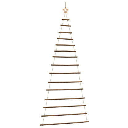 Hängender Weihnachtsbaum mit Sternspitze 100x210 cm Naturzweig
