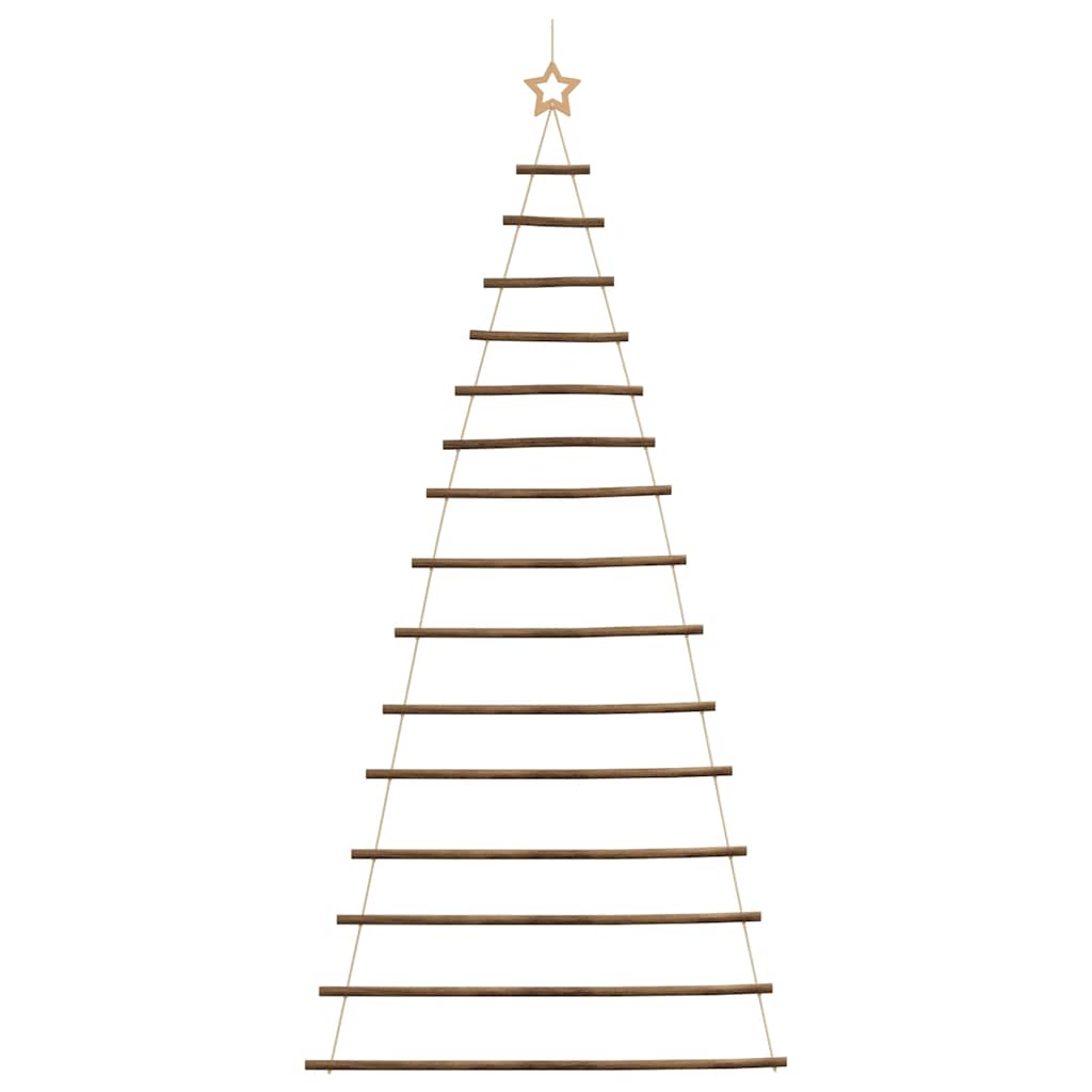 Hängender Weihnachtsbaum mit Sternspitze 100x210 cm Naturzweig