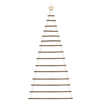 Hängender Weihnachtsbaum mit Sternspitze 100x210 cm Naturzweig