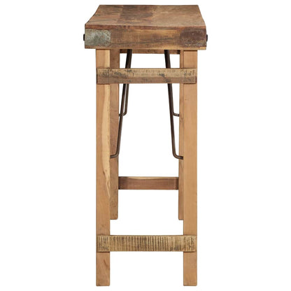 Konsolentisch Braun 110 x 35 x 76 cm Massivholz Altholz