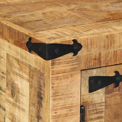 Sideboard Braun 55 x 35 x 70 cm Massivholz, grobes Mango