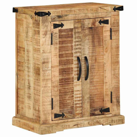Sideboard Braun 55 x 35 x 70 cm Massivholz, grobes Mango