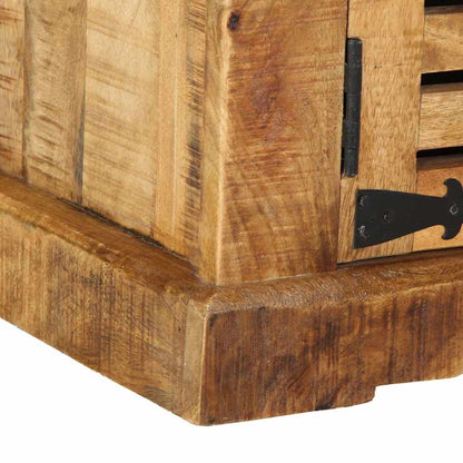 Schuhschrank Braun 110 x 38 x 45 cm Massivholz Mango