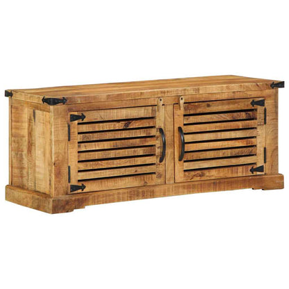 Schuhschrank Braun 110 x 38 x 45 cm Massivholz Mango