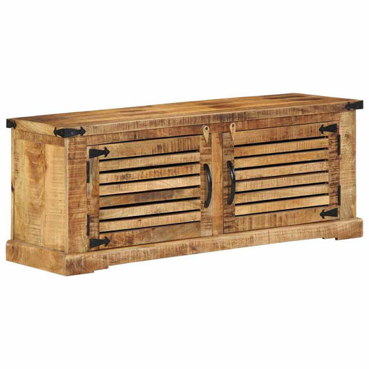 Schuhschrank Braun 110 x 38 x 45 cm Massivholz Mango