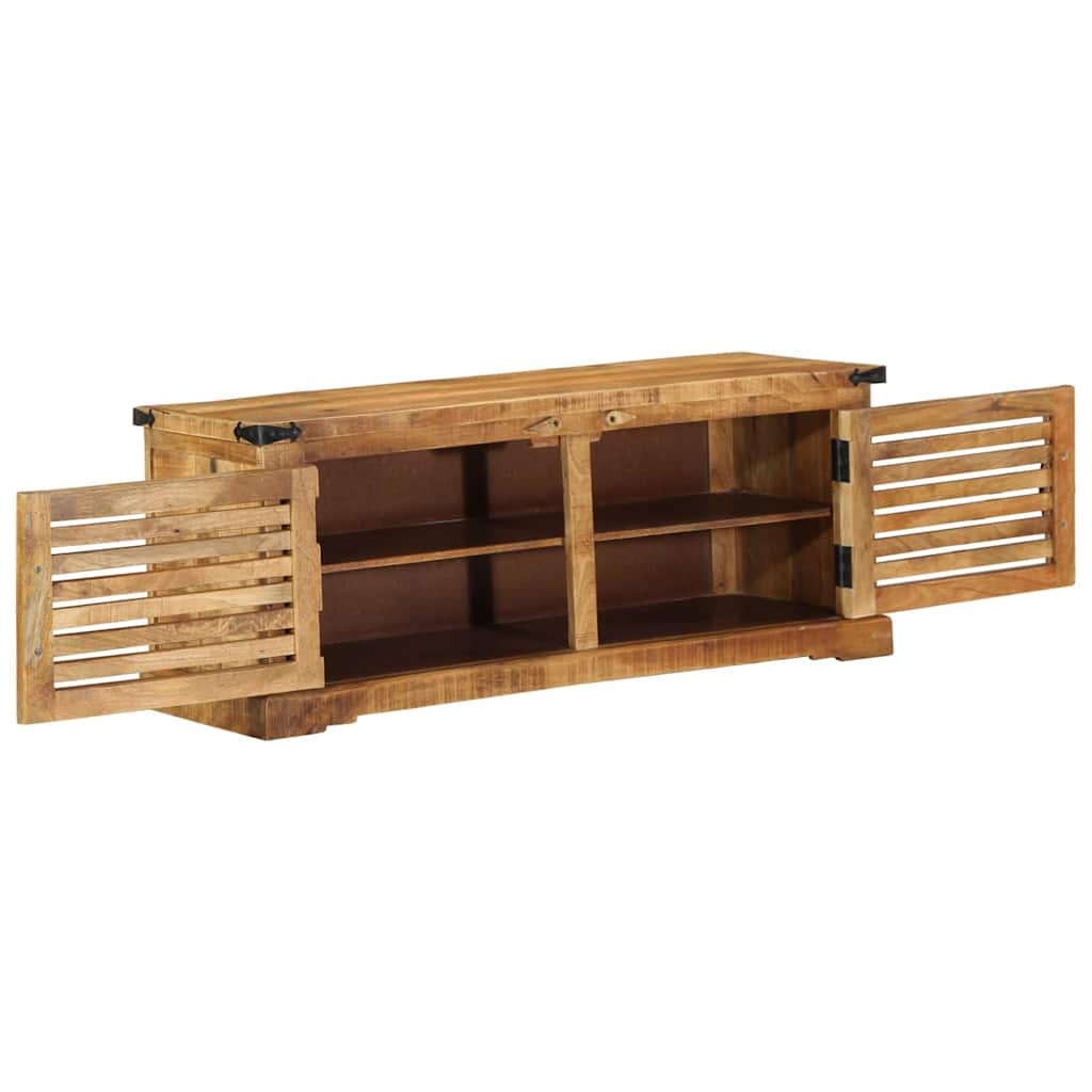 Schuhschrank Braun 110 x 38 x 45 cm Massivholz Mango