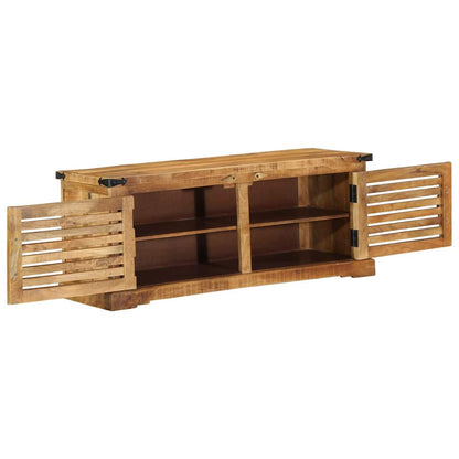 Schuhschrank Braun 110 x 38 x 45 cm Massivholz Mango