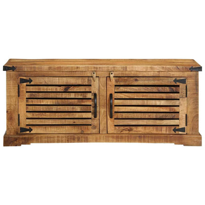 Schuhschrank Braun 110 x 38 x 45 cm Massivholz Mango