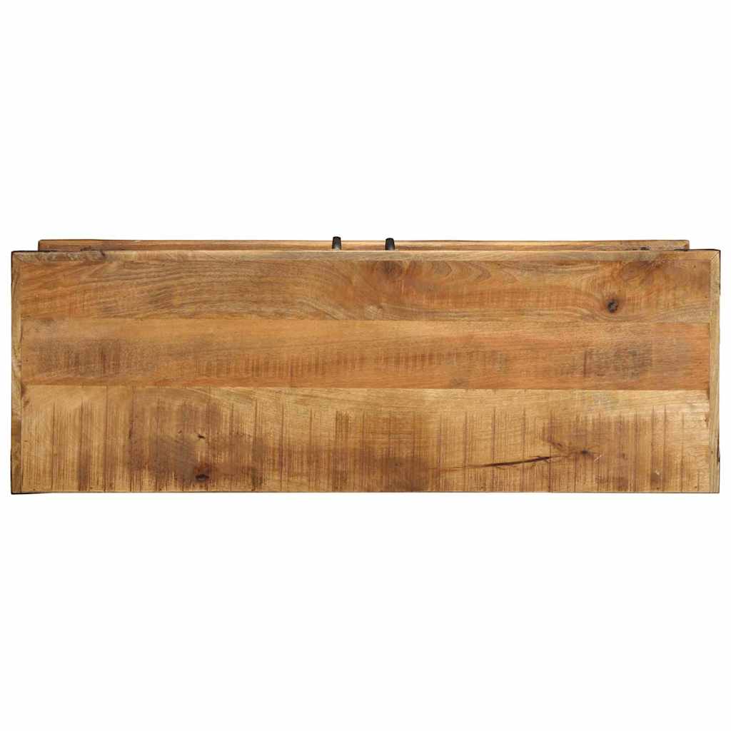 Schuhschrank Braun 110 x 38 x 45 cm Massivholz Mango