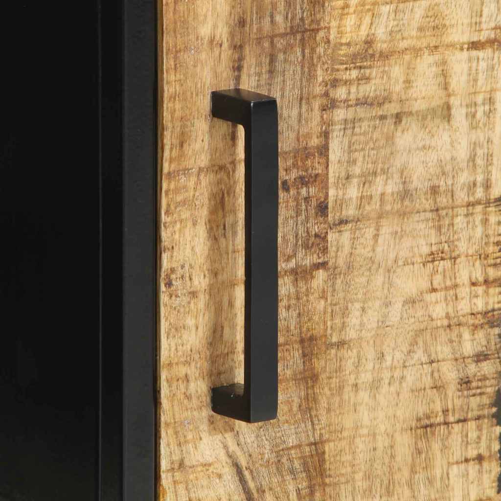 Nachttisch 2 pcs Braun und Schwarz 30 x 30 x 40 cm