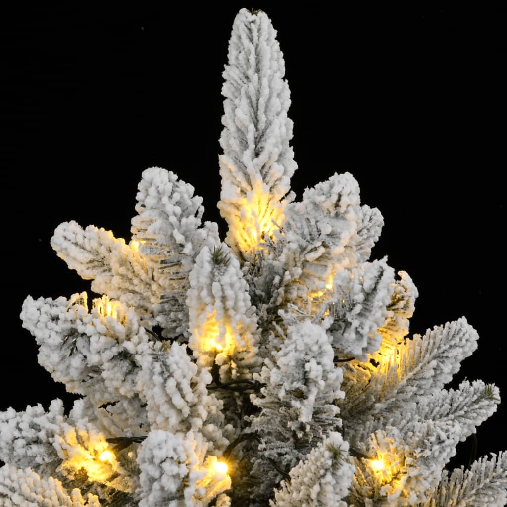 Künstlicher Weihnachtsbaum mit Schnee 150 LEDs 150 cm