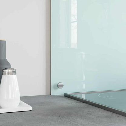 Küchenrückwände 2 Stk. Weiß 70x50 cm Hartglas