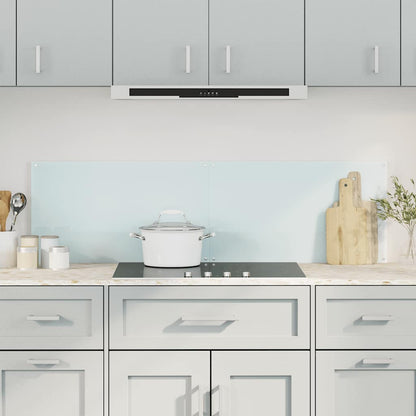 Küchenrückwände 2 Stk. Weiß 70x50 cm Hartglas