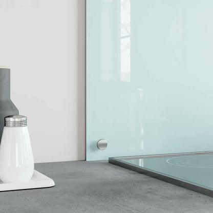 Küchenrückwände 2 Stk. Weiß 80x40 cm Hartglas